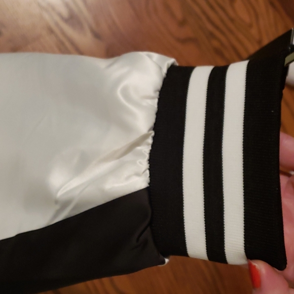 NWT Karl lagerfeld XL,XXL BLACK/WHITE MAN JACKET COLOR BLOCK BOMBER - Picture 10 of 16